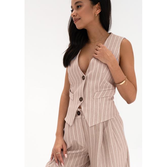 Páskavá vesta s knoflíčky MOSQUITO béžové barvy