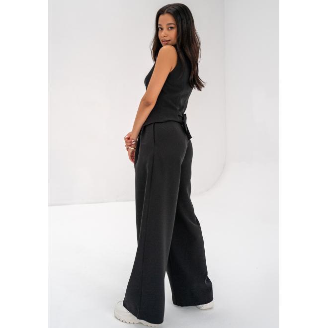 Široké kalhoty MOSQUITO v černé barvě