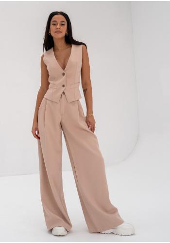 Široké béžové kalhoty MOSQUITO