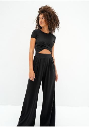 Kalhoty volného střihu MOSQUITO černé barvy