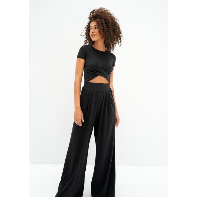 Kalhoty volného střihu MOSQUITO černé barvy
