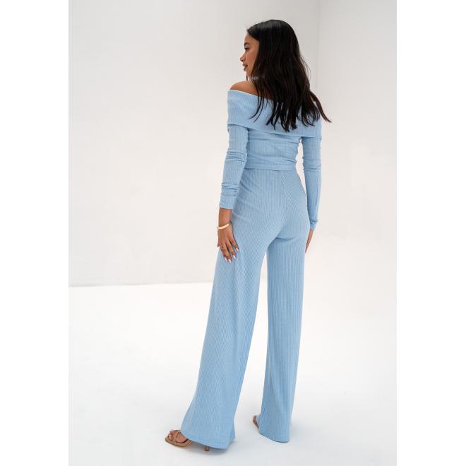 Halenka s lodičkovým výstřihem MOSQUITO modré barvy