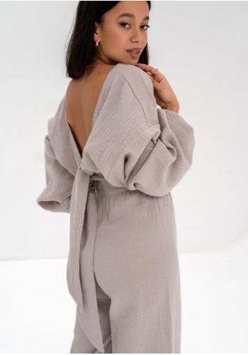 Mušelínový letní top MOSQUITO béžové barvy