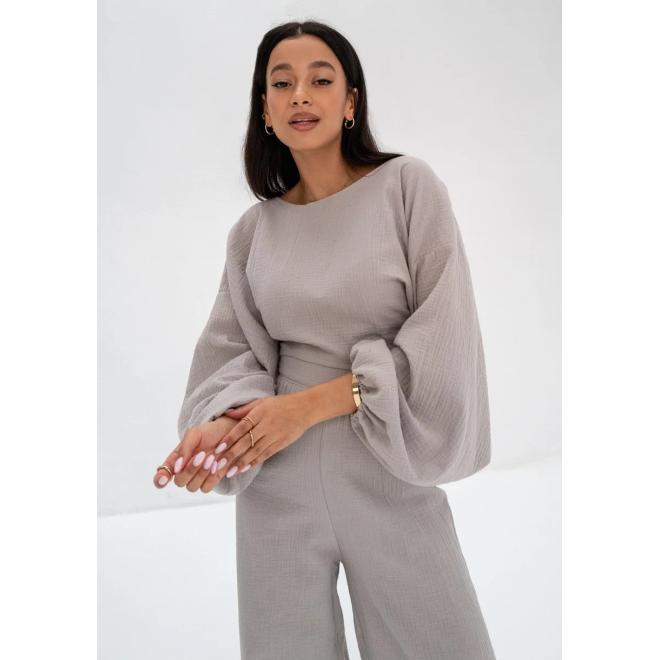 Mušelínový letní top MOSQUITO béžové barvy