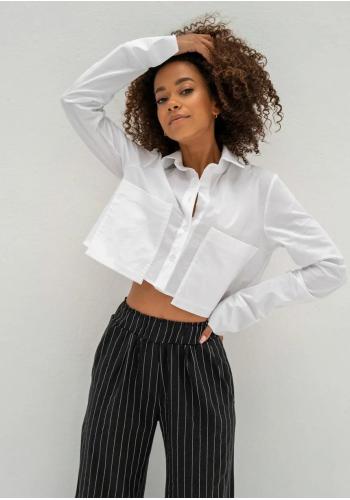 Bílá krátká košile MOSQUITO s velkými kapsami