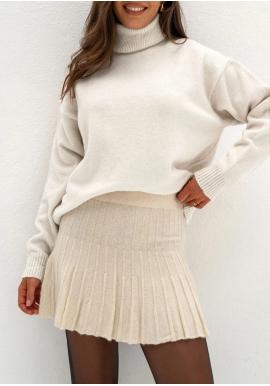 Ecru svetr s rolákem MOSQUITO