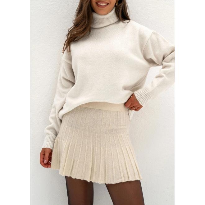 Ecru svetr s rolákem MOSQUITO