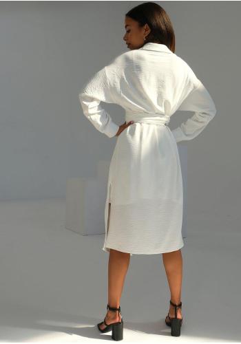 Košilové šaty MOSQUITO v bílé barvě