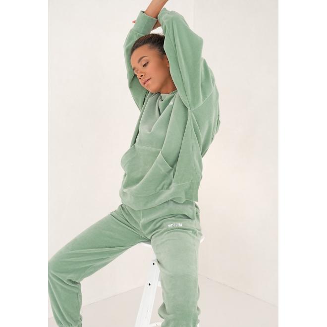 Mátový komplet tepláků a mikiny MOSQUITO s kapucí