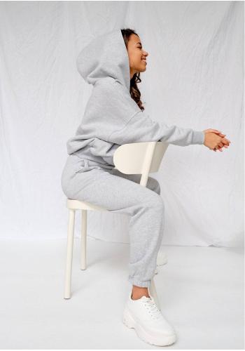 Šedá mikina MOSQUITO s klokaní kapsou