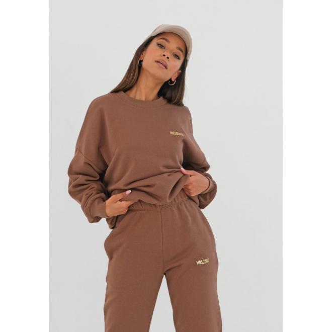Volná hnědá mikina MOSQUITO pro dámy