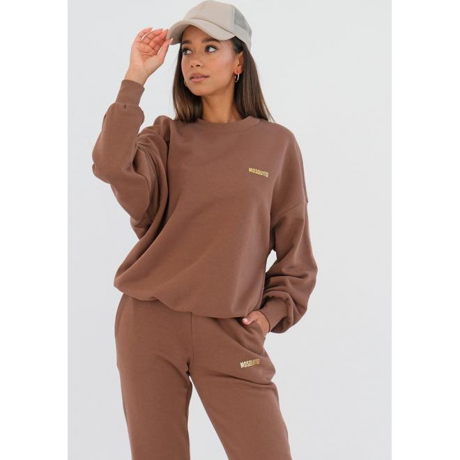 Volná hnědá mikina MOSQUITO pro dámy
