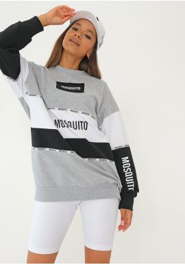 Tříbarevná MOSQUITO mikina s potiskem