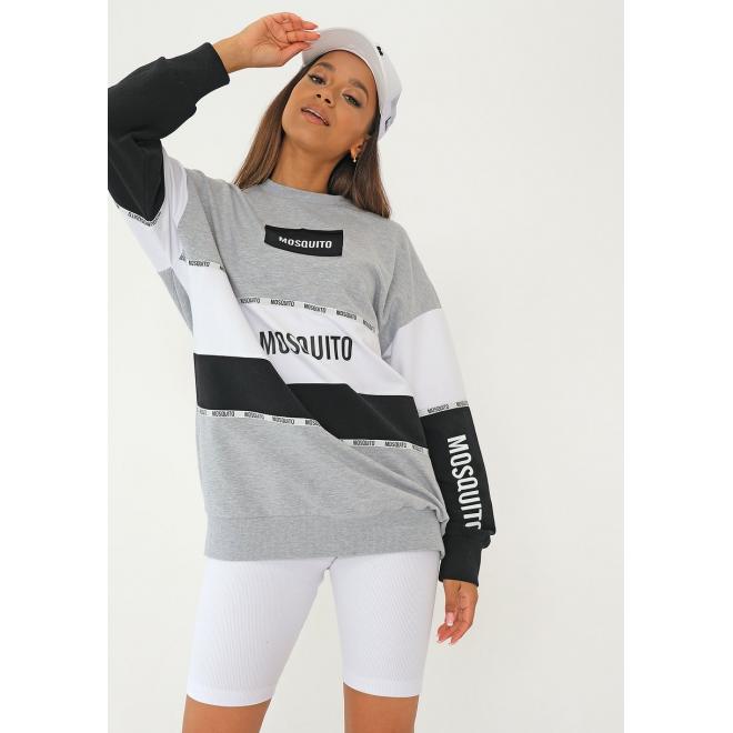 Tříbarevná MOSQUITO mikina s potiskem