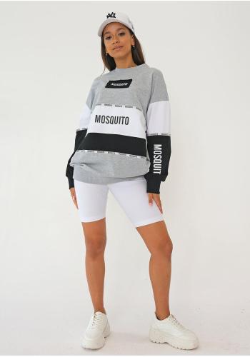 Tříbarevná MOSQUITO mikina s potiskem