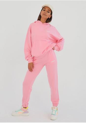 Růžová MOSQUITO souprava tepláků a mikiny s kapucí