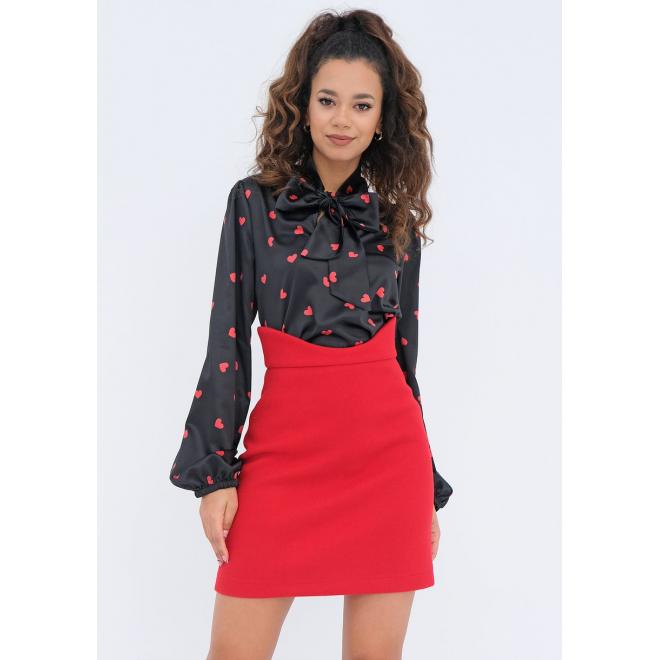 Dámská černá halenka MOSQUITO se srdíčky