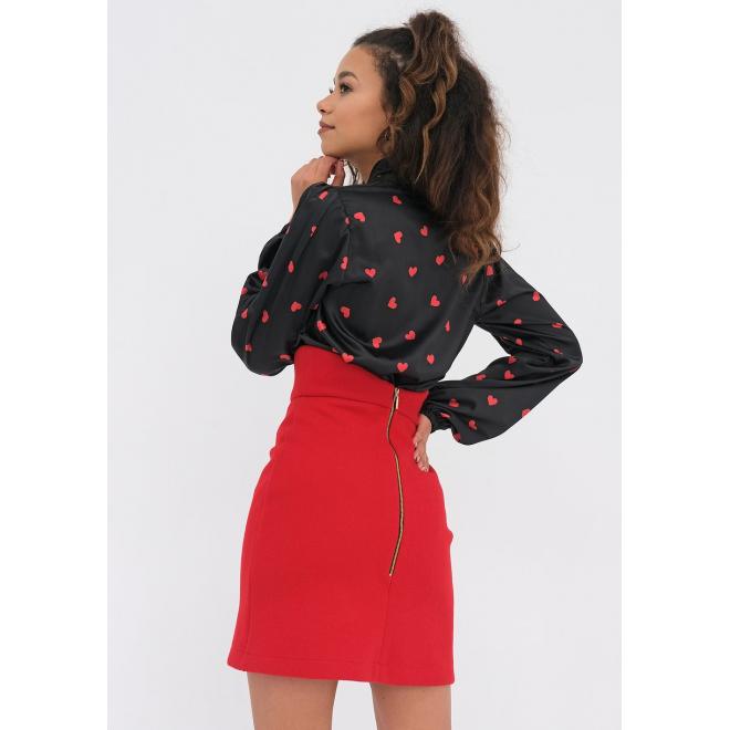 Dámská černá halenka MOSQUITO se srdíčky