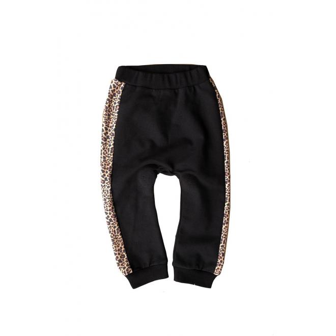 Tepláky I LOVE MILK s leopardím vzorem