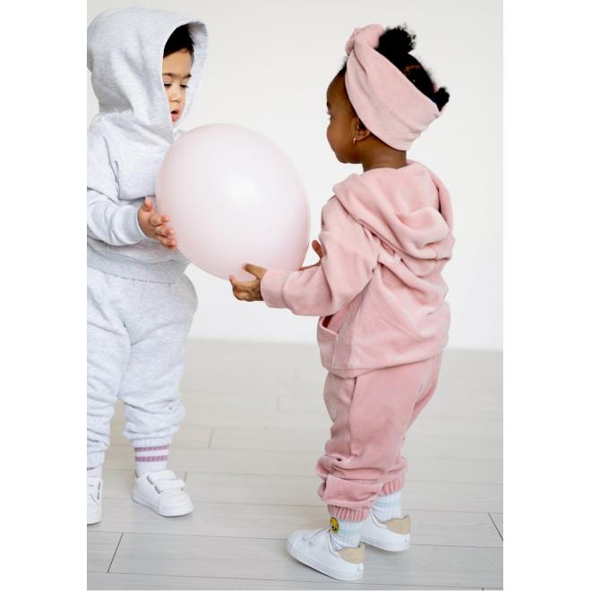 Růžová souprava I LOVE MILK pro dívky