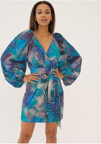Romantické MOSQUITO šaty s modrým potiskem