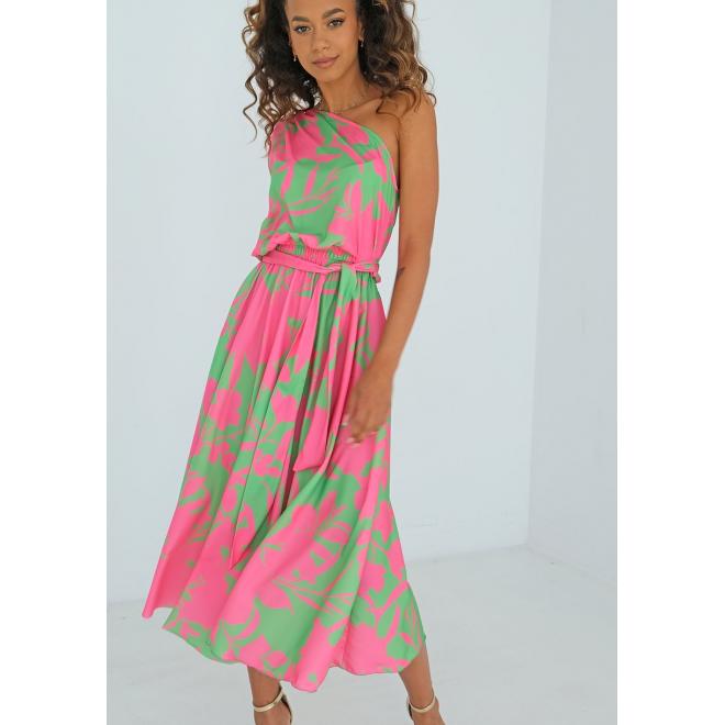 Neonové zeleno-růžové MOSQUITO šaty