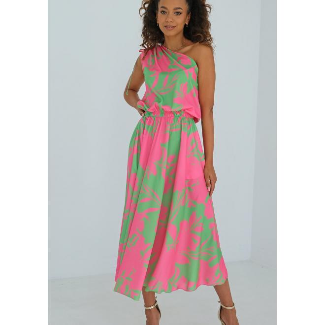 Neonové zeleno-růžové MOSQUITO šaty