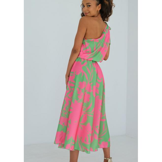 Neonové zeleno-růžové MOSQUITO šaty