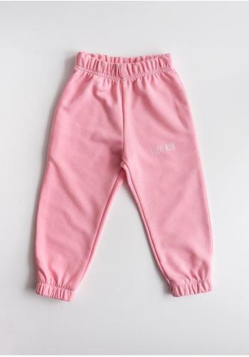 Tepláky pro dívky I LOVE MILK v růžové barvě