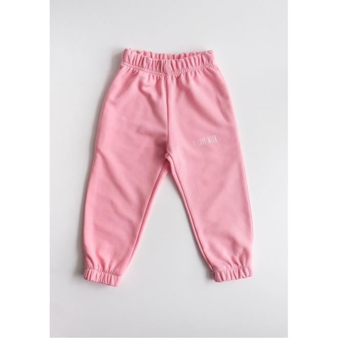 Růžová souprava I LOVE MILK pro dívky