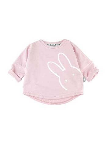 Růžová mikina I LOVE MILK s dětským potiskem