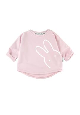 Růžová mikina I LOVE MILK s dětským potiskem