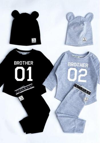 Mikina s nápisem " brother 02" I LOVE MILK