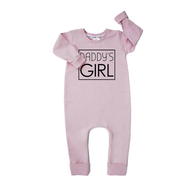 Overal I LOVE MILK růžový " daddy's girl"