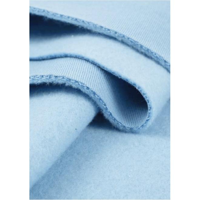 Kojenecký modrý I LOVE MILK overal s kapucí