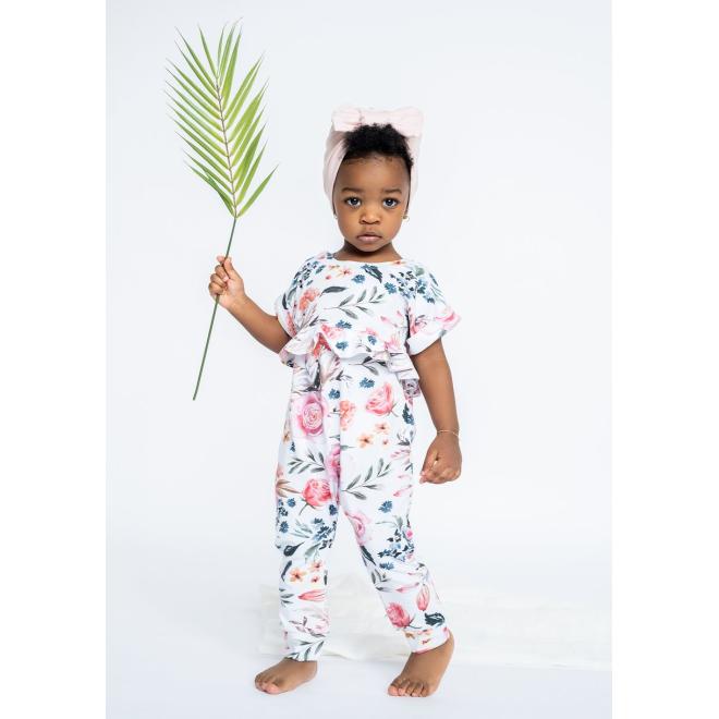 Dívčí čepice s mašlí I LOVE MILK v růžové barvě