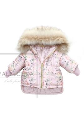 Zimní park světle růžové barvy pro dívky