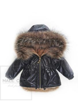 Černá bundička se zlatým zipem