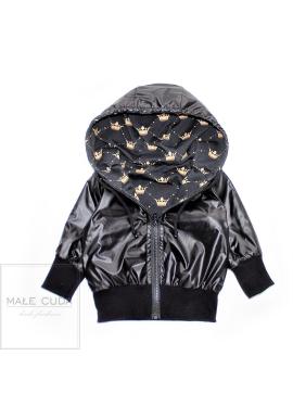 Přechodná hladká bundička v černé barvě