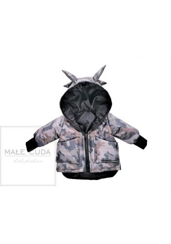 Přechodná maskáčová parka ve tvaru draka