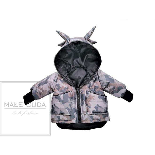 Přechodná maskáčová parka ve tvaru draka