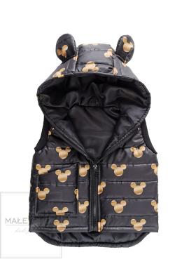 Vesta s oušky Mickey Mouse v černé barvě