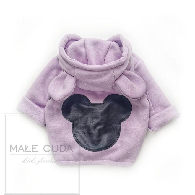 Teplá fialová mikina Mickey Mouse