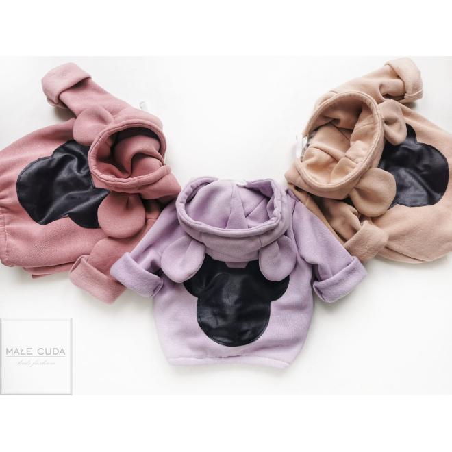 Růžová teplá mikina Mickey Mouse