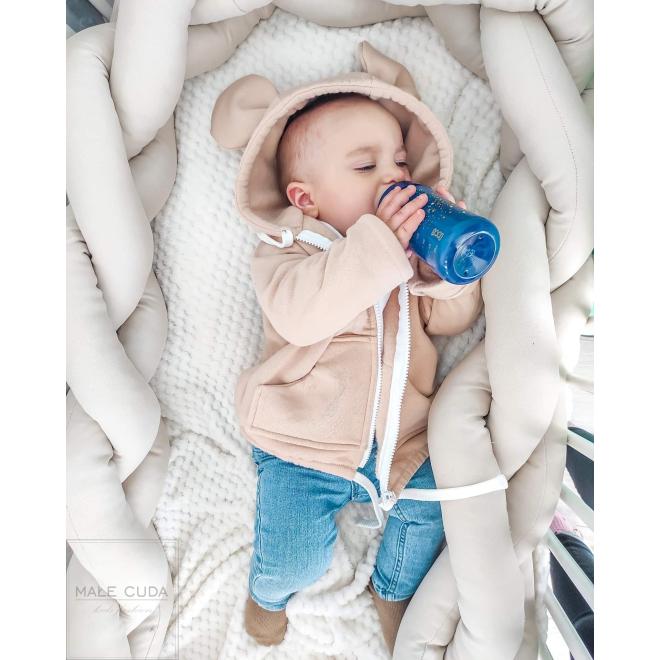 Hrubá béžová mikina Mickey Mouse