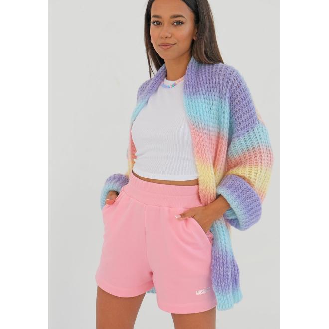 Barevný cardigan I LOVE MILK v pastelových barvách