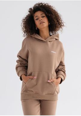 Kávová mikina MOSQUITO s kapucí