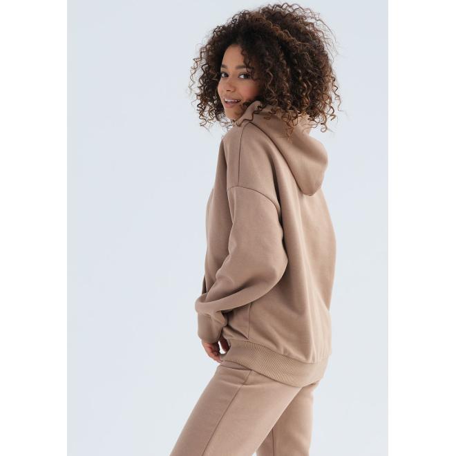 Kávová mikina MOSQUITO s kapucí