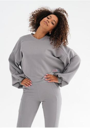 Šedá MOSQUITO mikina s volnými rukávy