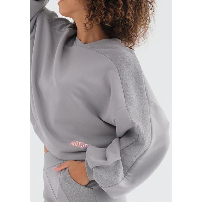 Šedá MOSQUITO mikina s volnými rukávy